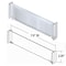 Azar Displays Adjustable Tall Divider Bin Cosmetic Tray w Pushers - Customize Slot Size to Product, Clear, 2-Pack 225830-TALL-CLR-2PK - alternate 2